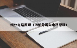 细分电路原理（四细分辨向电路原理）